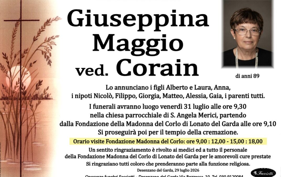 Giuseppina Maggio ved.Corain