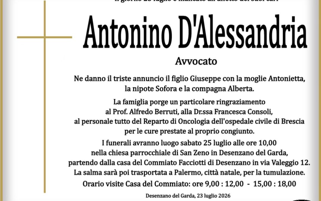 Avvocato Antonino D’Alessandria
