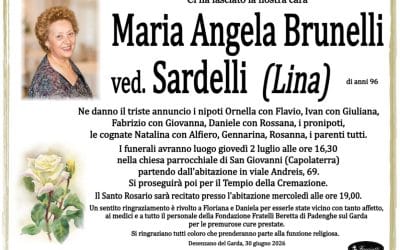 Maria Angela Brunelli ved. Sardelli (Lina)