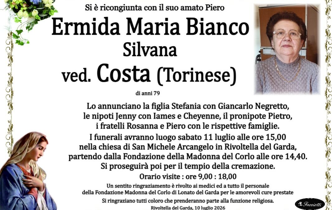 Ermida Maria Silvana ved. Costa (Torinese)