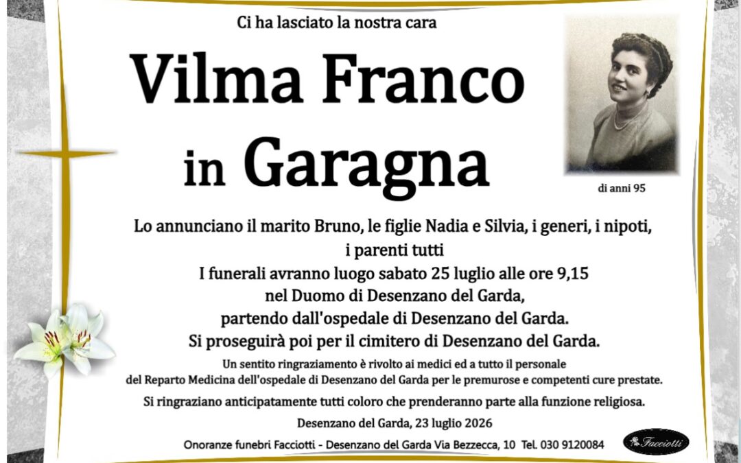 Vilma Franco in Garagna