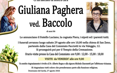 Giuliana Paghera ved. Baccolo