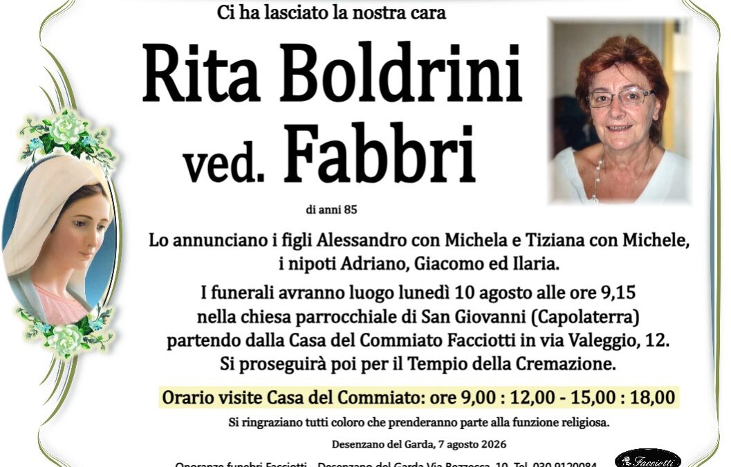 Rita Boldrini ved. Fabbri