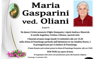 Maria Gasparini ved. Oliani