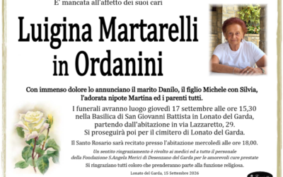 Luigina Martarelli in Ordanini