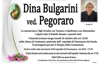Dina Bulgarini ved. Pegoraro
