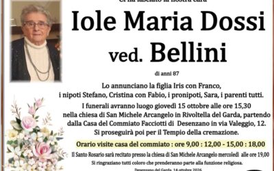 Iole Maria Dossi ved.Bellini